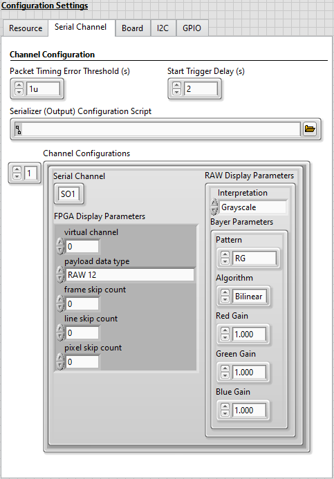 Generating and Displaying Multiple Images Start Trigger Delay