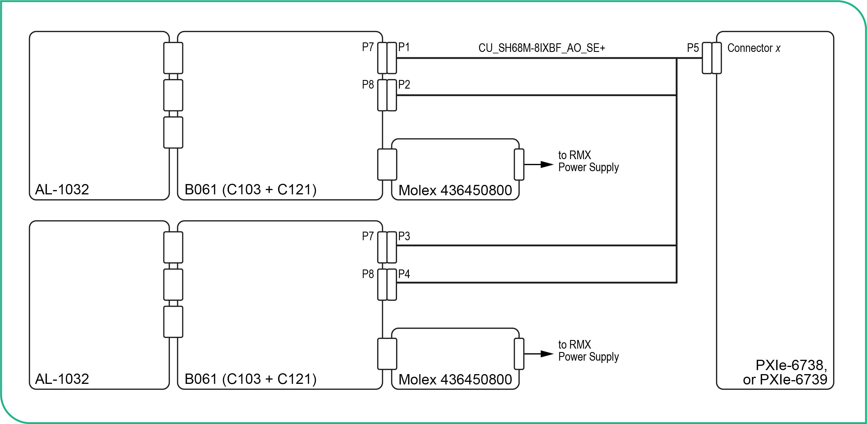 AO Low-Current with FIU Connection Diagram